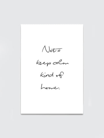 Keep Calm Wall Art Poster (A3) - Mina Print